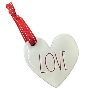 Rae Dunn Love Heart Ornament